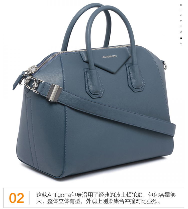 Givenchy/纪梵希 女士蓝色牛皮手提包/单肩包 BB05100012 456