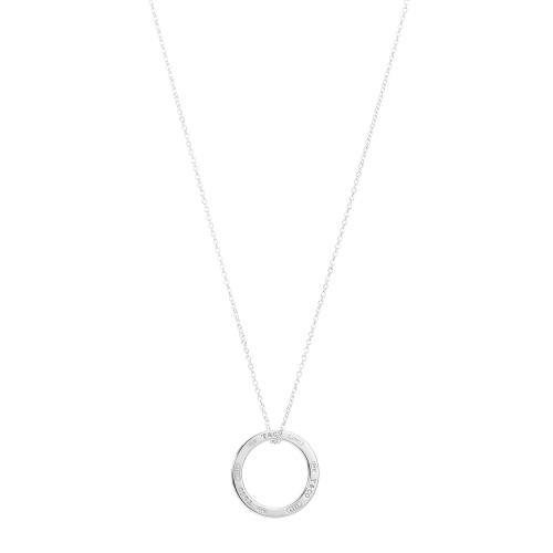 Tiffany & Co./蒂芙尼 925纯银1837圈形单环中号项链 TCDZ0044