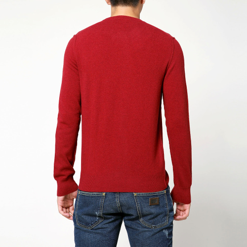 Dolce&Gabbana/杜嘉班纳男针织衫-男士红色纯新羊毛时尚毛衫