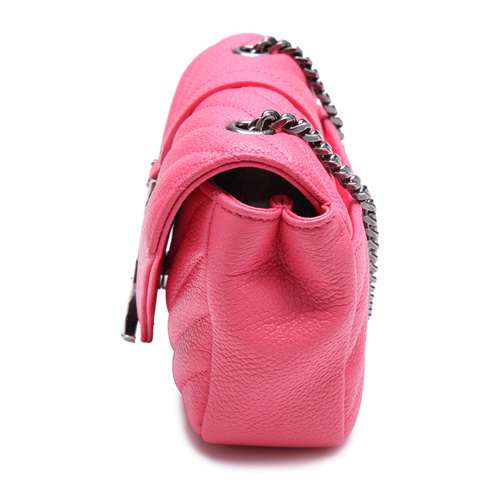 Yves saint Laurent/YSL伊夫·圣罗兰MONOGRAM系列MINI桃粉色牛皮材质车缝线元素女士单肩斜挎包,399289 B6804 6618