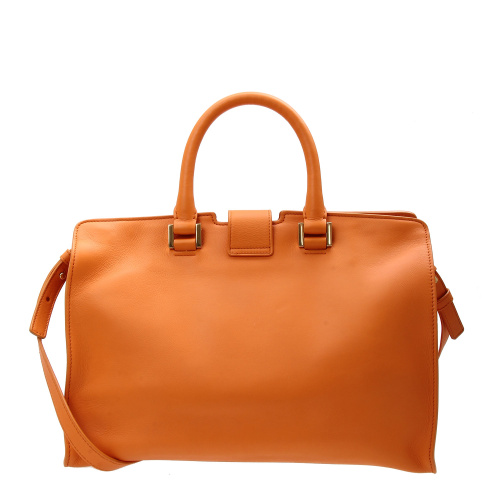 Yves saint Laurent(圣罗兰) 橘色皮质手提两用包