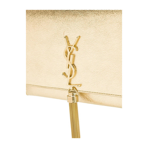 Yves saint Laurent/圣罗兰 Kate Monogram系列YSL金属logo标识流梳装饰牛皮女士链条单肩包#354119 DUZ0J 8030