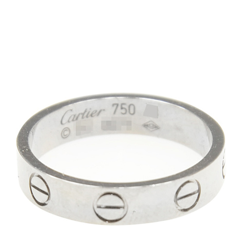CARTIER/卡地亚love白18K金女性戒指指环B4085100