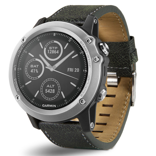 Garmin/佳明Fenix3 钛合金飞耐时3 GPS智能户外手表 （含真皮表带+运动表带）