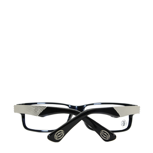 CARTIER/卡地亚复合板材银色修饰时尚商务男女款眼镜