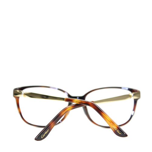 CARTIER/卡地亚16年新款经典三环色系列时尚玳瑁女款光学镜架眼镜