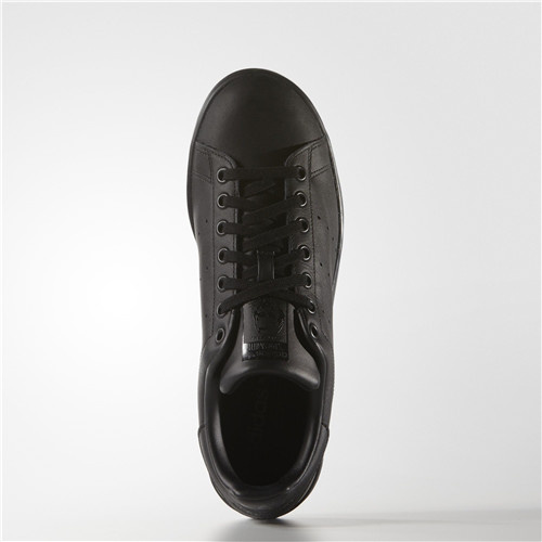 adidas 黑色 STAN SMITH 皮革透气运动鞋 M20327