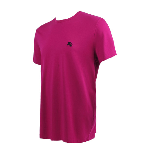 BURBERRY/博柏利 男士紫色纯棉圆领短袖T恤